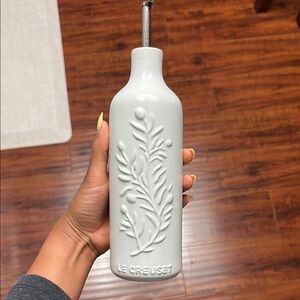 Le Creuset White Ceramic Oil Bottle